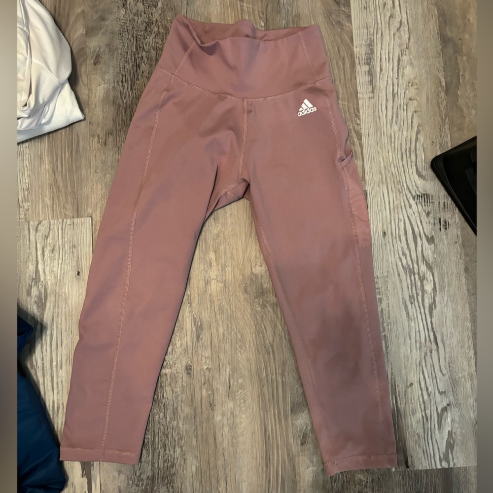 adidas cute pink leggings
